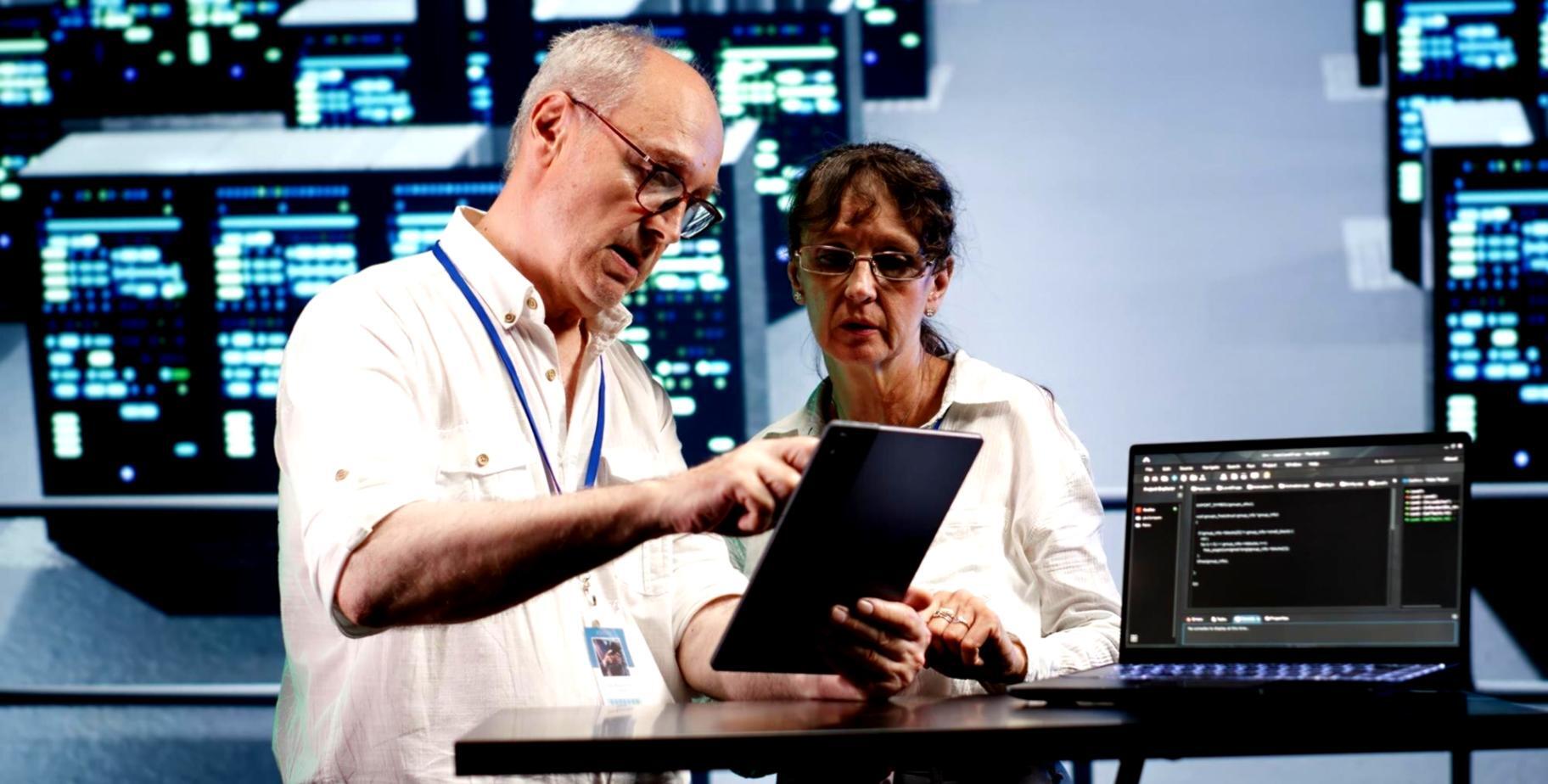 Students collaborating on mobile game development project